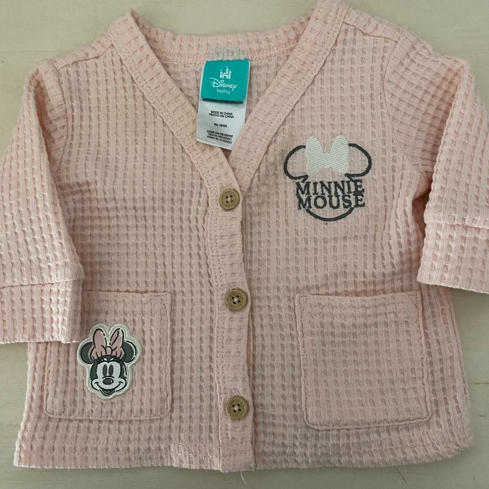 Disney Minnie Mouse Light Pink Knit Sweater